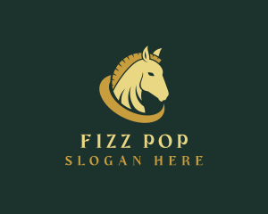 Gold Horse Equestrian logo design