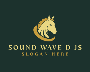 Gold Horse Equestrian logo design