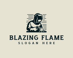 Welding Fabrication Blowtorch logo design