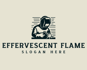 Welding Fabrication Blowtorch logo design