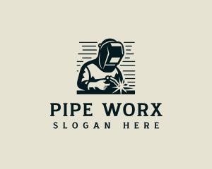 Welding Fabrication Blowtorch logo design