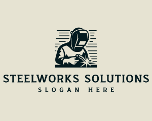 Welding Fabrication Blowtorch logo design