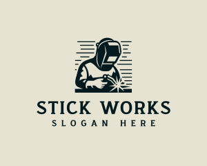 Welding Fabrication Blowtorch logo design