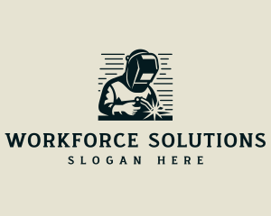 Welding Fabrication Blowtorch logo design