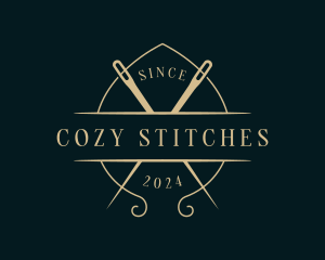 Stitching Embroidery Tailor logo design