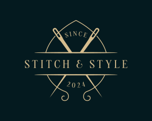 Stitching Embroidery Tailor logo design