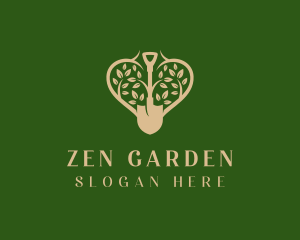 Shovel Lawn Gardening logo design