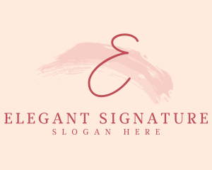 Brush Stroke Cosmetic Spa logo design