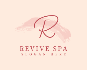 Brush Stroke Cosmetic Spa logo design