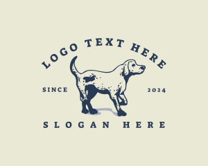 Canine Hound Dog logo