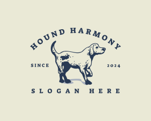 Canine Hound Dog logo