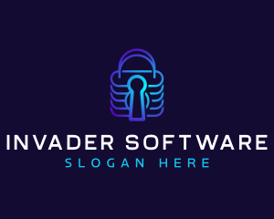 Padlock Security Software logo design