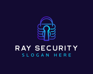 Padlock Security Software logo design