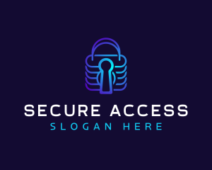 Padlock Security Software logo design