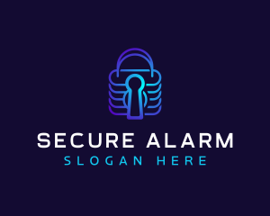 Padlock Security Software logo design