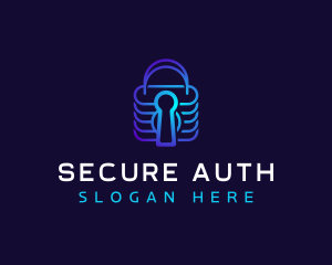 Padlock Security Software logo design