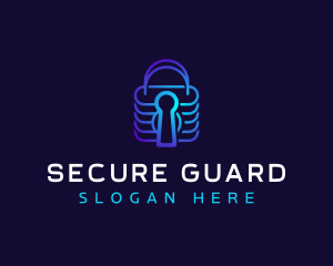 Padlock Security Software logo design