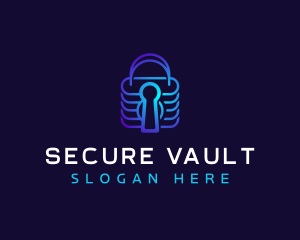 Padlock Security Software logo design