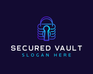 Padlock Security Software logo design