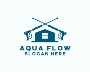 House Pressure Wash Cleaning logo design