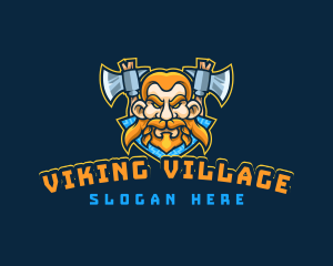 Viking Gaming Barbarian logo design