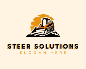 Quarry Skid Steer Contractor logo design