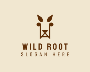 Wild Kangaroo Zoo logo design