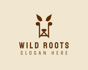 Wild Kangaroo Zoo logo design