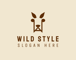 Wild Kangaroo Zoo logo design