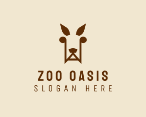 Wild Kangaroo Zoo logo design