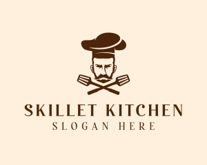 Chef Spatula Cook logo design