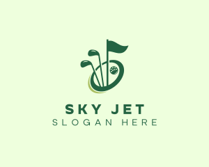 Sports Golf Club Flag  logo