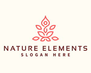 Lotus Yoga Nature logo design