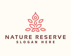 Lotus Yoga Nature logo design