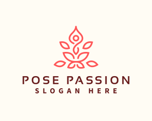 Lotus Yoga Nature logo design