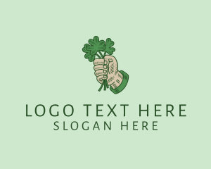 Hand - Irish Shamrock Hand logo design