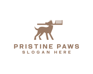 Pet Grooming Comb logo