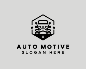 Offroad Jeep Vehicle logo design