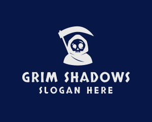 Skull Grim Reaper logo