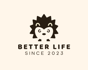 Pet Porcupine Cartoon Logo