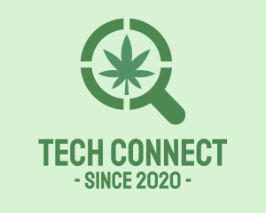 Magnifying Glass Cannabis logo