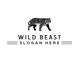 Tiger Beast Animal logo design