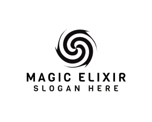 Magic Tornado Illusion logo design