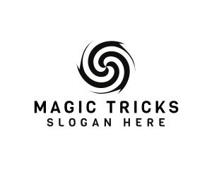 Magic Tornado Illusion logo design