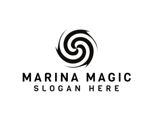 Magic Tornado Illusion logo design