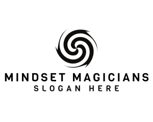 Magic Tornado Illusion logo design