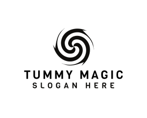 Magic Tornado Illusion logo design