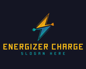  Voltage Electric Plug logo design