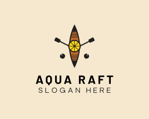 Minimalist Kayak Boat  logo design