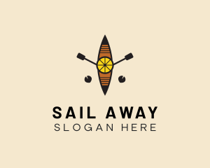 Minimalist Kayak Boat  logo design